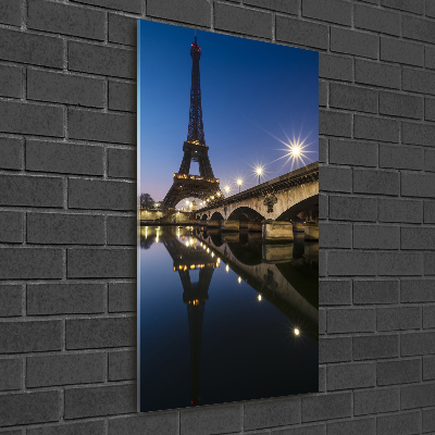 Tablou Printat Pe Sticlă Turnul Eiffel din Paris