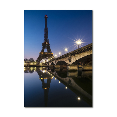 Tablou Printat Pe Sticlă Turnul Eiffel din Paris