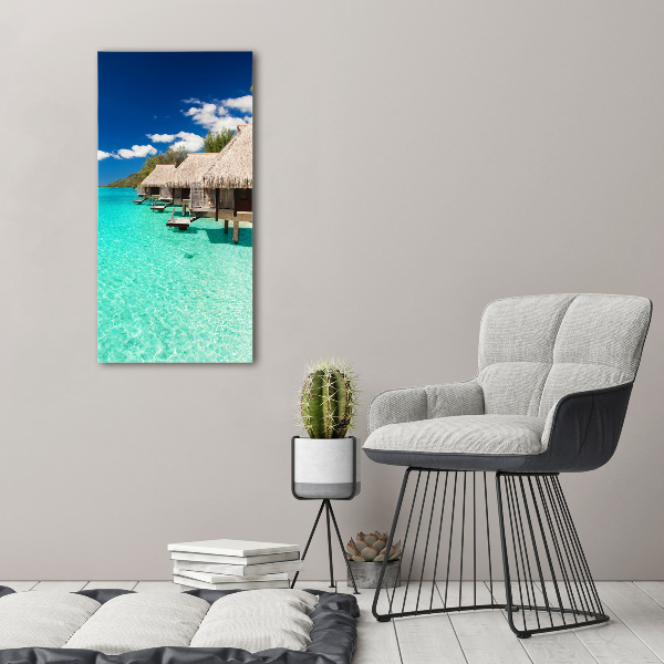 Fotografie imprimată pe sticlă Insula tropicala