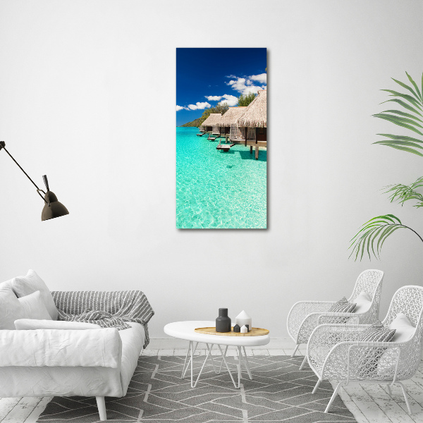 Fotografie imprimată pe sticlă Insula tropicala