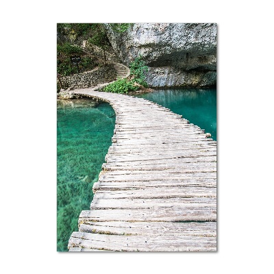 Fotografie imprimată pe sticlă Lacurile Plitvice