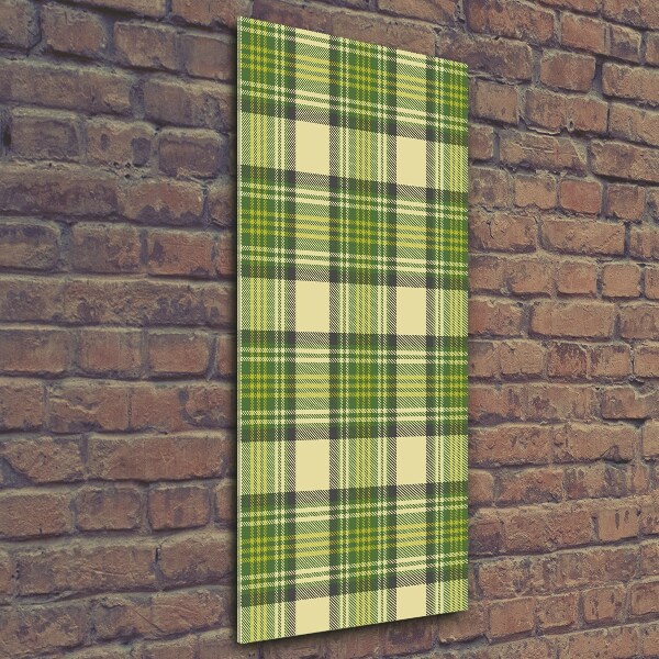 Tablou sticlă grila verde