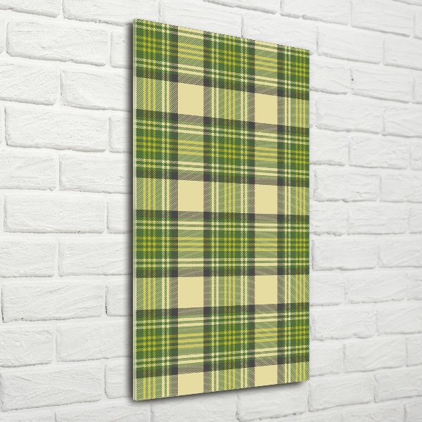 Tablou sticlă grila verde