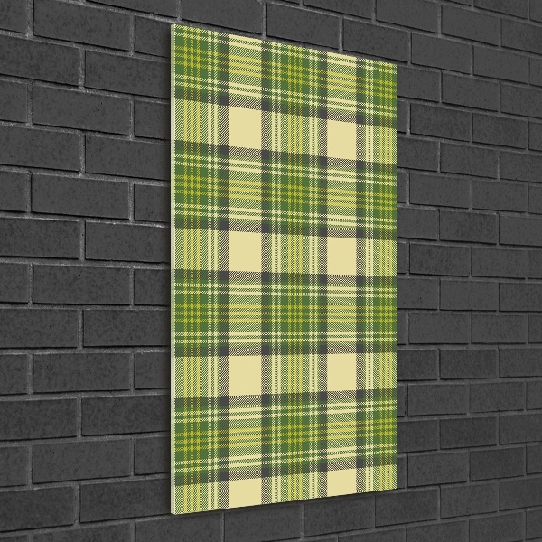 Tablou sticlă grila verde