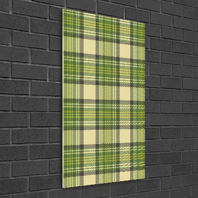 Tablou sticlă grila verde