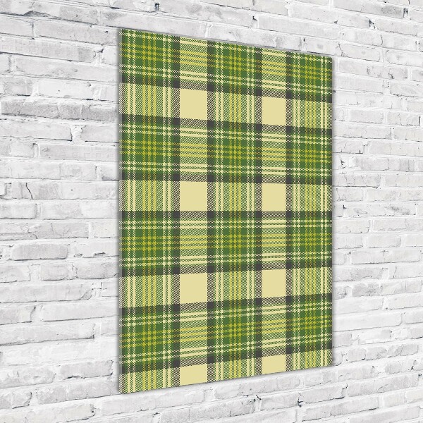 Tablou sticlă grila verde