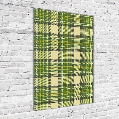 Tablou sticlă grila verde