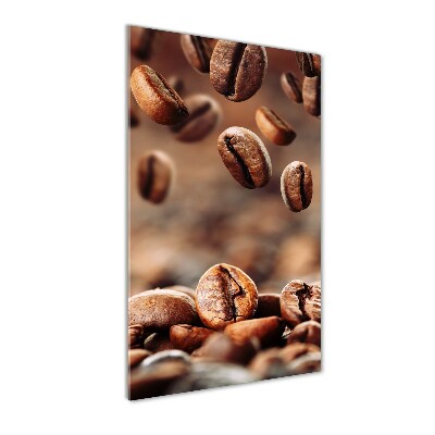 Tablou pe pe sticlă Boabe de cafea