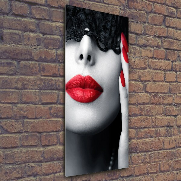 Imagine de sticlă masca dantelă