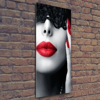 Imagine de sticlă masca dantelă