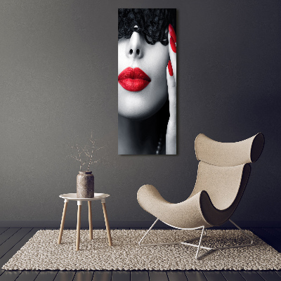 Imagine de sticlă masca dantelă