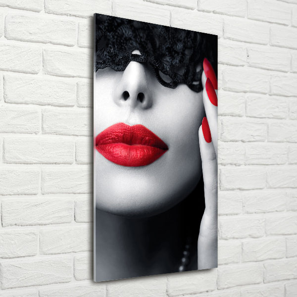 Imagine de sticlă masca dantelă