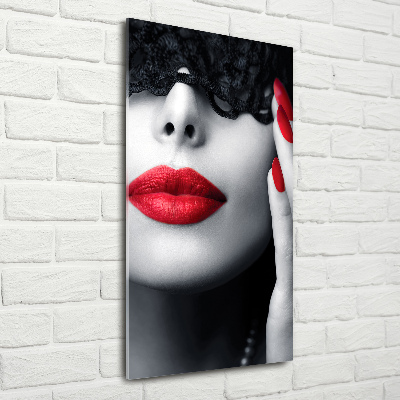 Imagine de sticlă masca dantelă