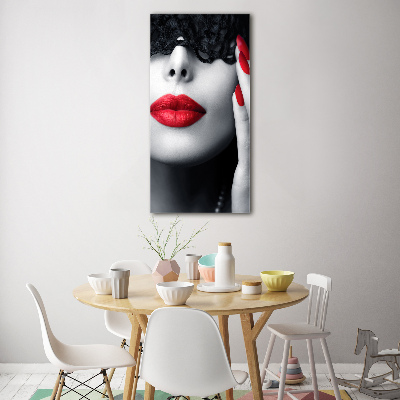 Imagine de sticlă masca dantelă