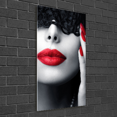 Imagine de sticlă masca dantelă