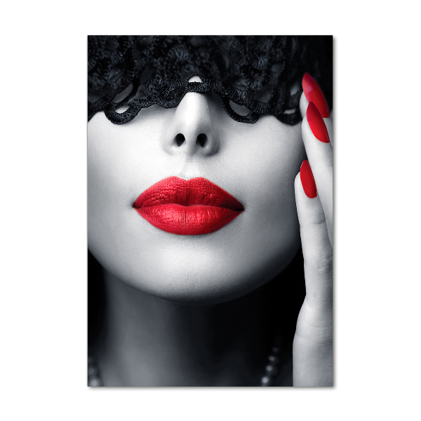 Imagine de sticlă masca dantelă