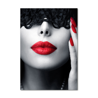 Imagine de sticlă masca dantelă