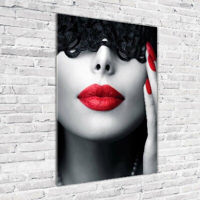 Imagine de sticlă masca dantelă