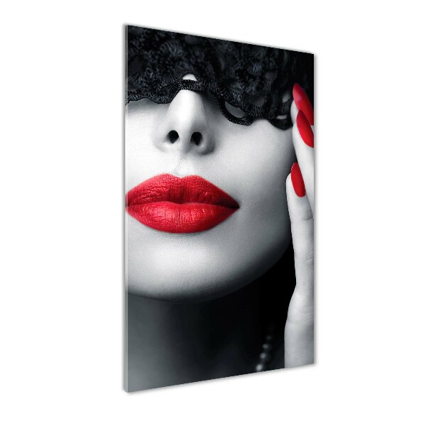 Imagine de sticlă masca dantelă