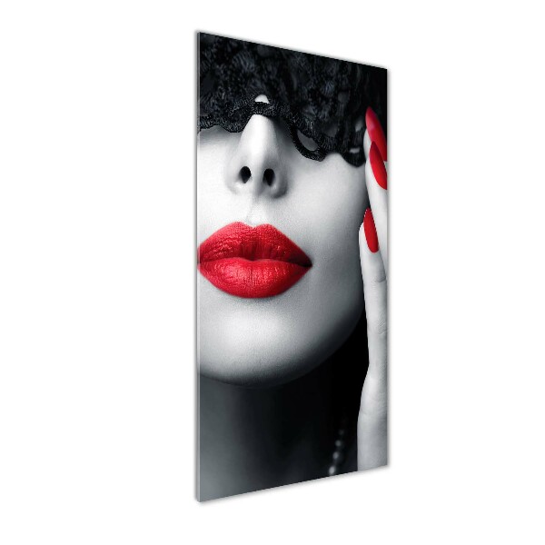 Imagine de sticlă masca dantelă