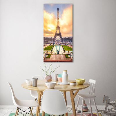 Tablou Printat Pe Sticlă Turnul Eiffel din Paris