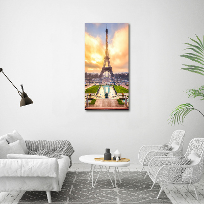 Tablou Printat Pe Sticlă Turnul Eiffel din Paris