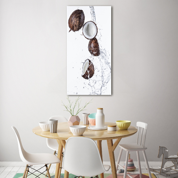 Tablou sticlă nucă de cocos