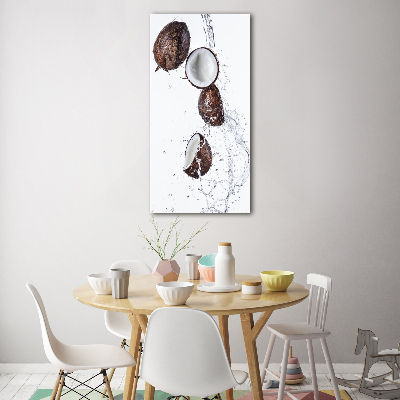 Tablou sticlă nucă de cocos