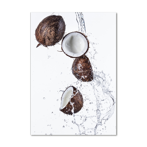 Tablou sticlă nucă de cocos