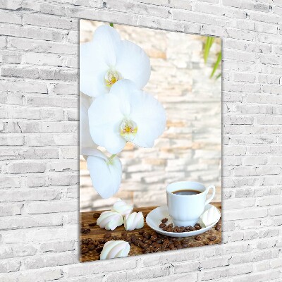 Tablou Printat Pe Sticlă ceașcă de cafea