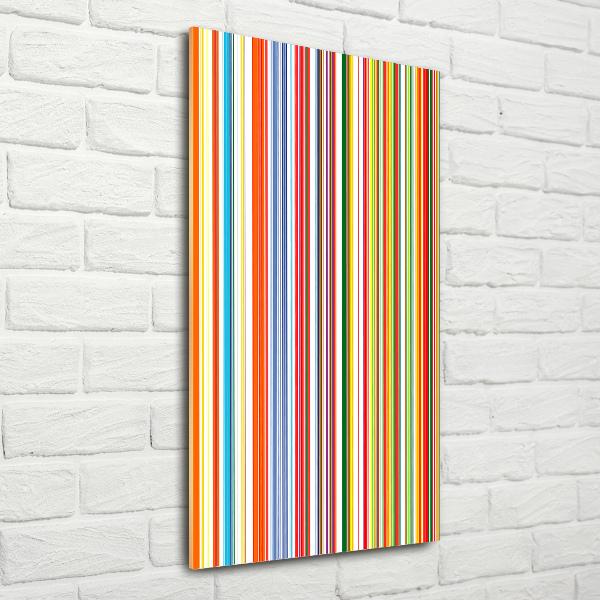 Fotografie imprimată pe sticlă dungi colorate