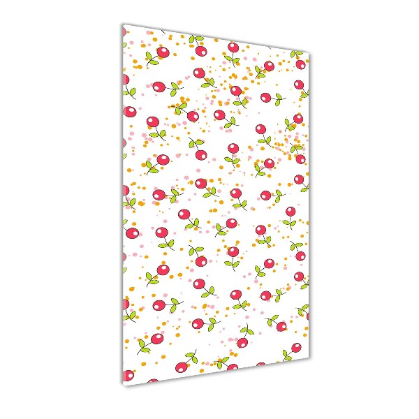 Fotografie imprimată pe sticlă cireșe