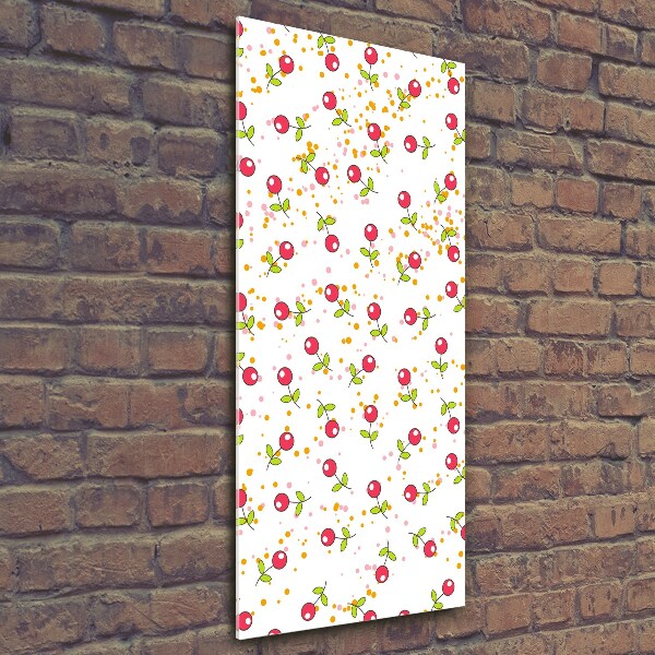 Fotografie imprimată pe sticlă cireșe