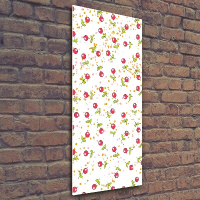 Fotografie imprimată pe sticlă cireșe