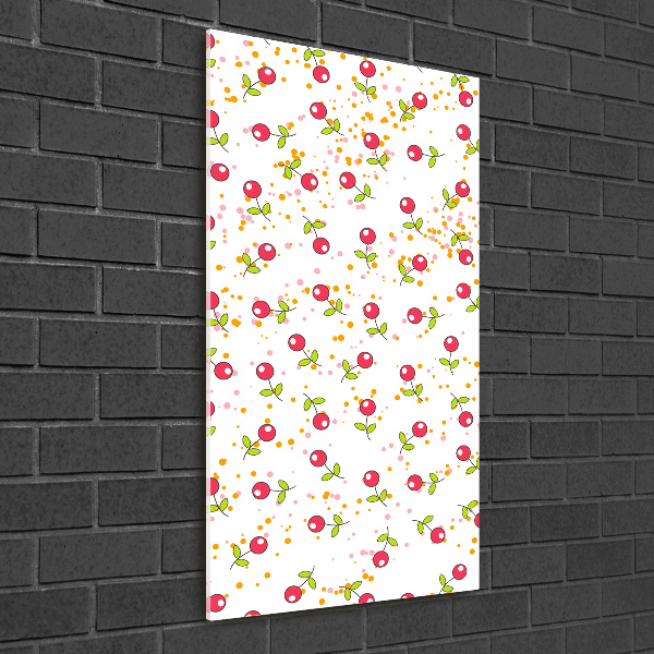 Fotografie imprimată pe sticlă cireșe