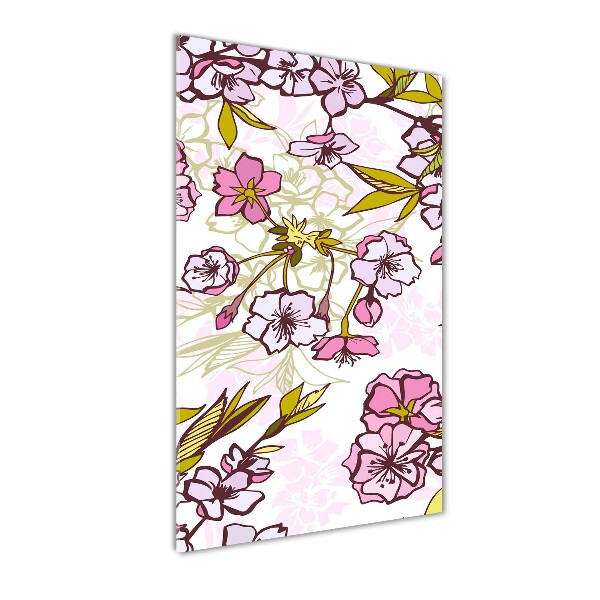 Tablou din Sticlă flori de cireș