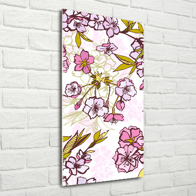 Tablou din Sticlă flori de cireș