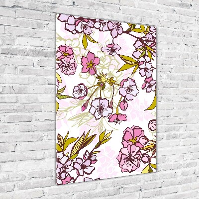 Tablou din Sticlă flori de cireș