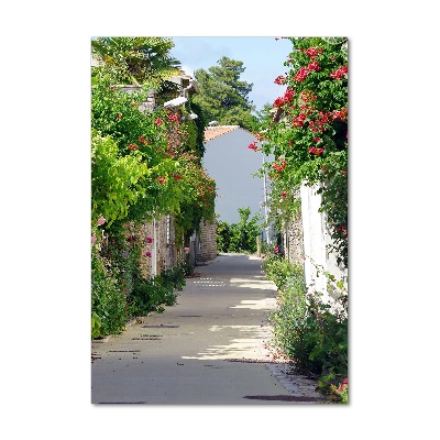 Tablou pe pe sticlă străzile franceze