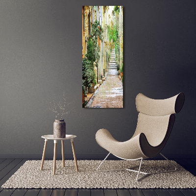 Fotografie imprimată pe sticlă străzile italiene