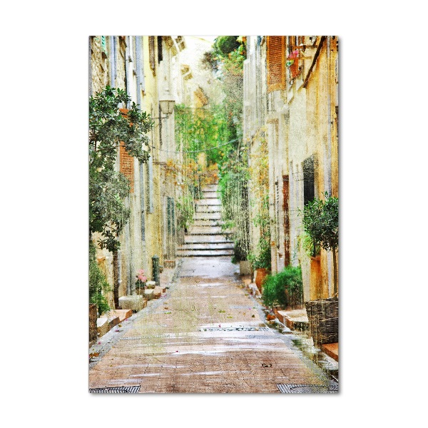 Fotografie imprimată pe sticlă străzile italiene