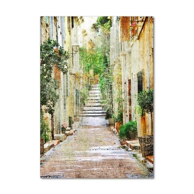 Fotografie imprimată pe sticlă străzile italiene