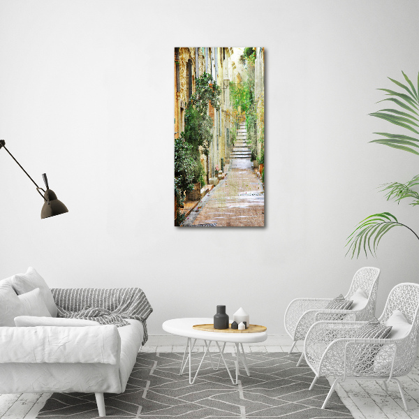 Fotografie imprimată pe sticlă străzile italiene