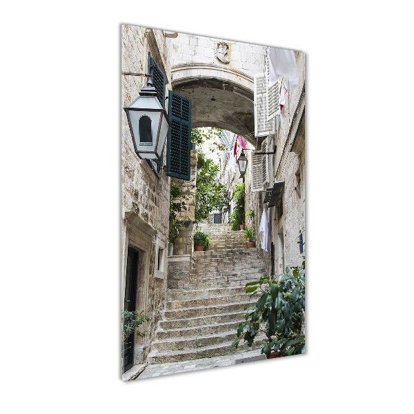 Imagine de sticlă Străzile din Dubrovnik