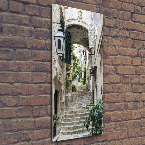 Imagine de sticlă Străzile din Dubrovnik