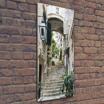 Imagine de sticlă Străzile din Dubrovnik
