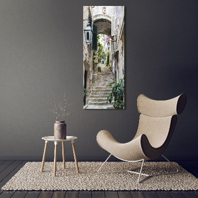 Imagine de sticlă Străzile din Dubrovnik