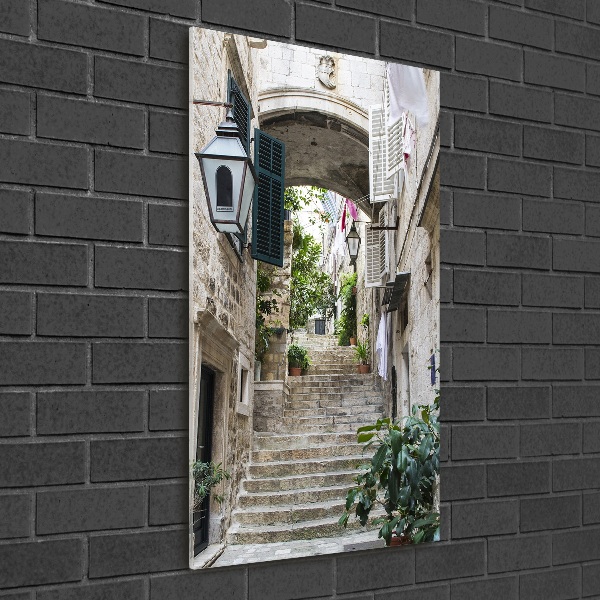 Imagine de sticlă Străzile din Dubrovnik