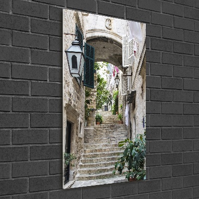 Imagine de sticlă Străzile din Dubrovnik