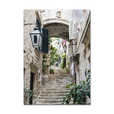 Imagine de sticlă Străzile din Dubrovnik